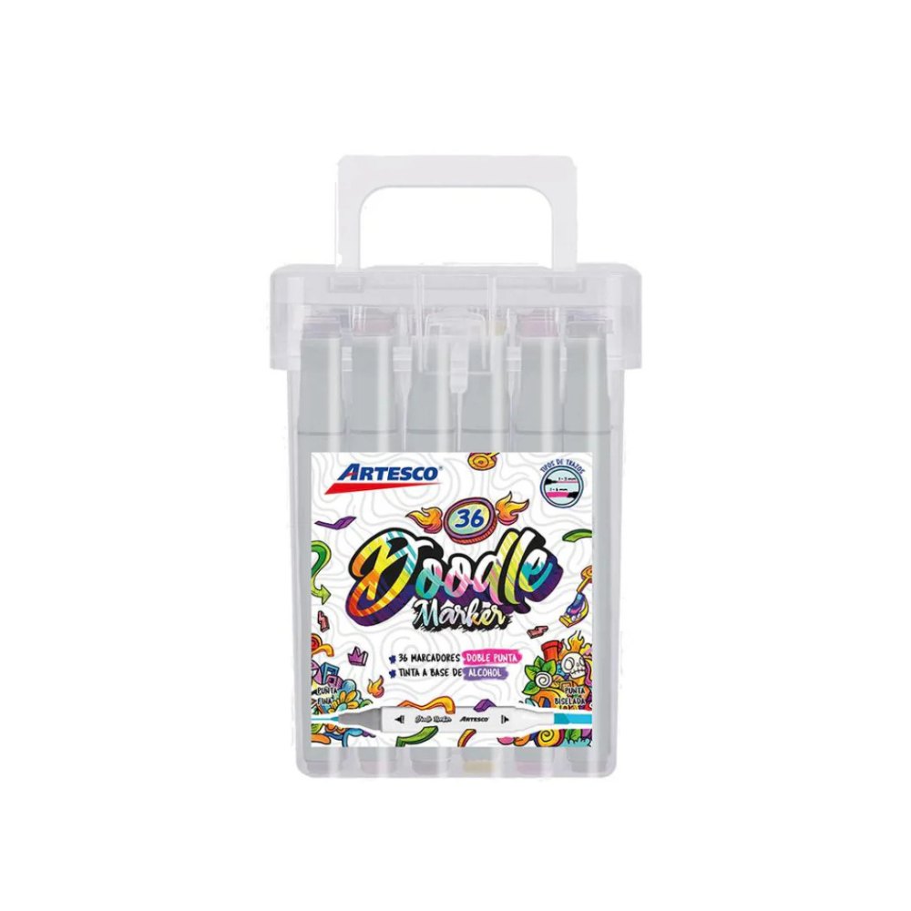 Marcadores Artesco Doodle X36 Doble Punta