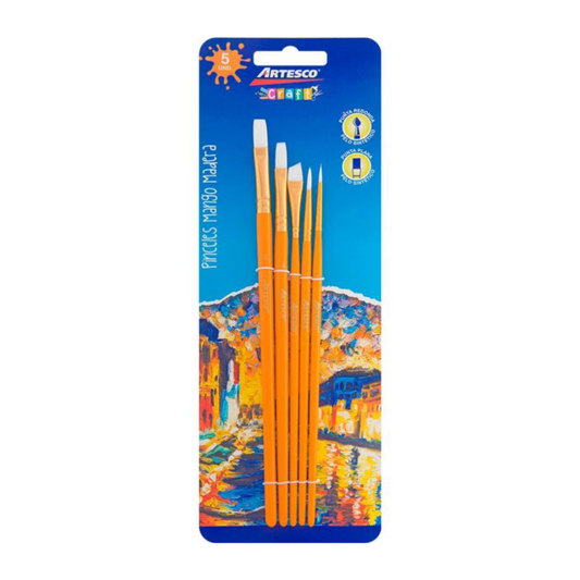Set de pinceles Artesco (5u) sintetico
