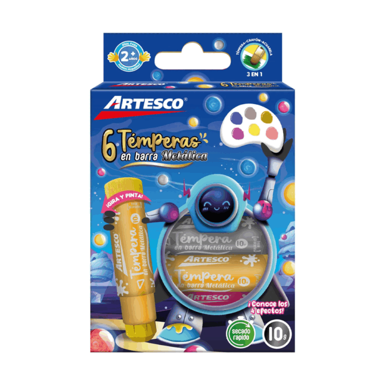 Tempera Artesco Barra Metalica (6u)
