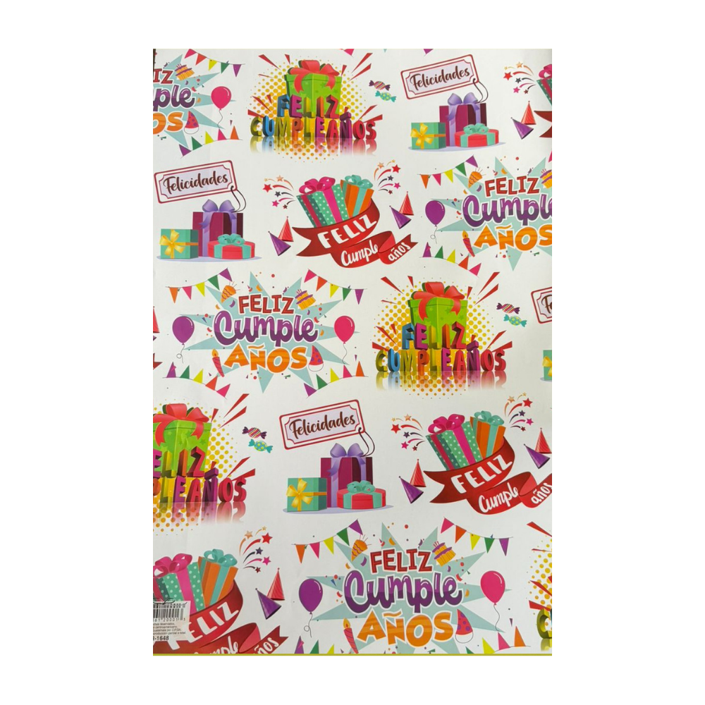 Pliego de Papel de Regalo Celebraciones