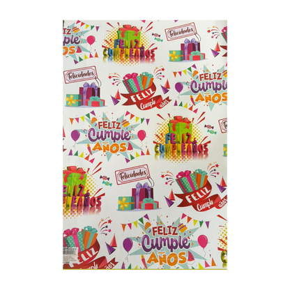 Pliego de Papel de Regalo Celebraciones
