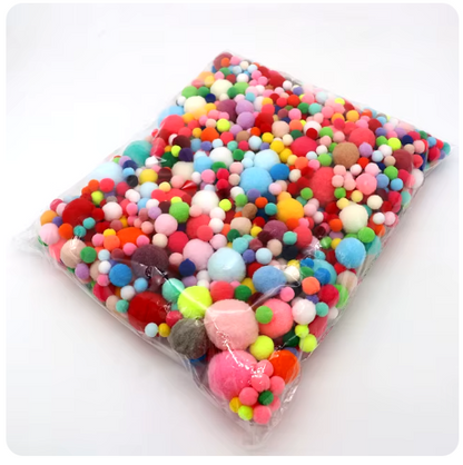 Pompones MIx de Surtidos 50 pieza