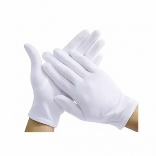 Guantes Satinado Blancos Pequeños Par