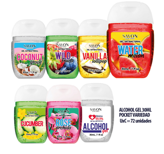 Alcohol Gel Pocket 30ml Olor