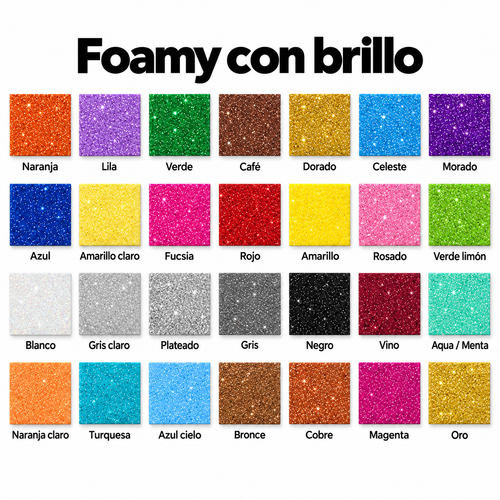 Hoja Foamy Brillante Carta