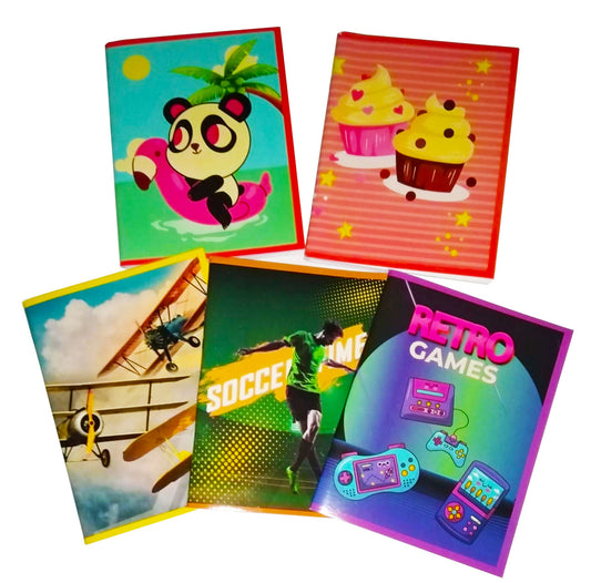 Cuaderno Pequeño Enprapado 100pag.