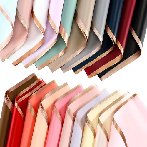 Pliego de Papel de Regalo Coreano orilla dorada