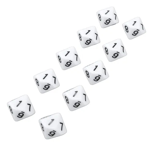 Dados Triangulares Blancos