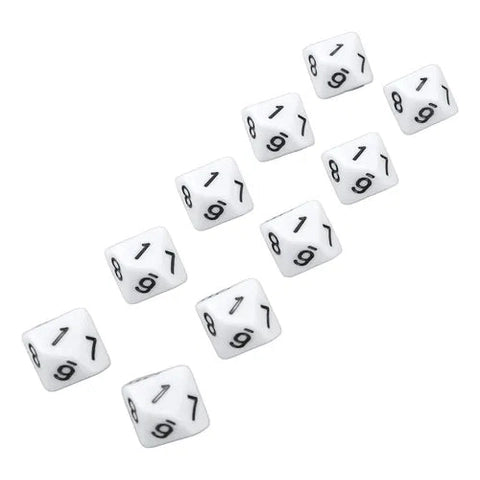 Dados Triangulares Blancos