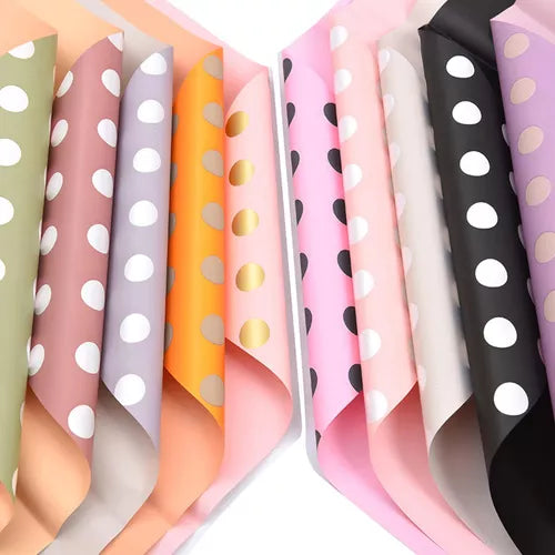 Pliego de Papel de Regalo Coreano Puntos