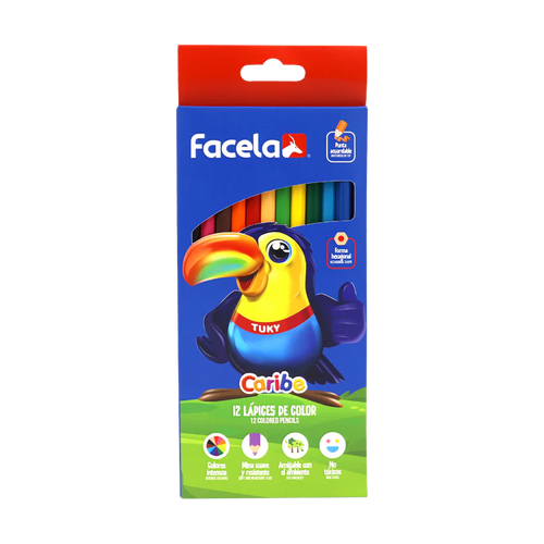 Lapiz de Color LARGO CARTON Facela
