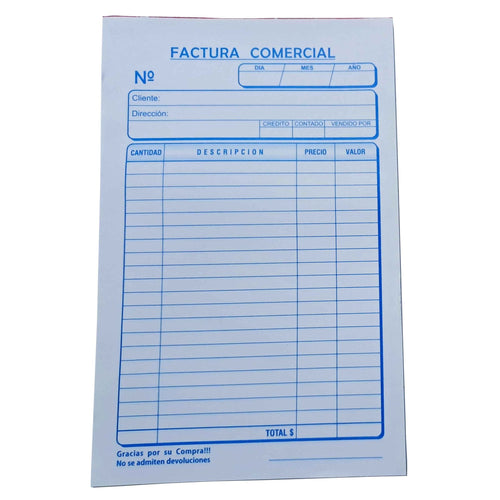 Talonarios de Factura Comercial