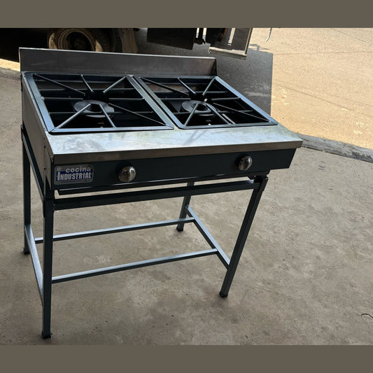 Cocina Fogón Industrial   2 quemadores, 80cm.