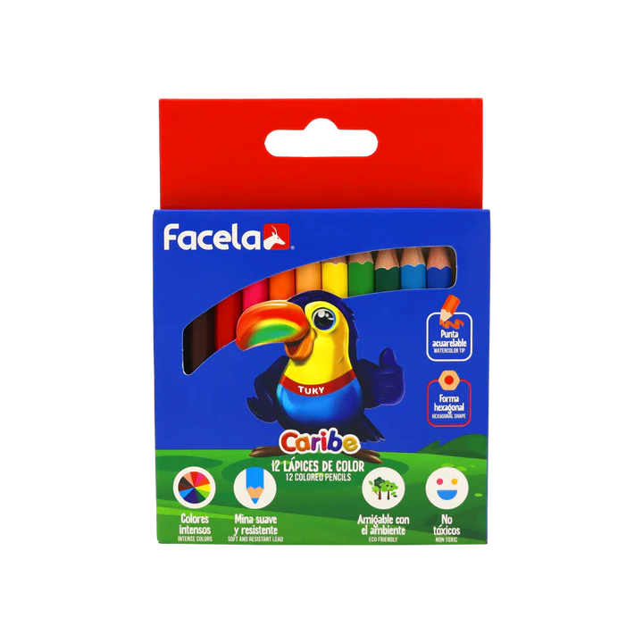 Lapiz de Color CORTO CARTON Facela