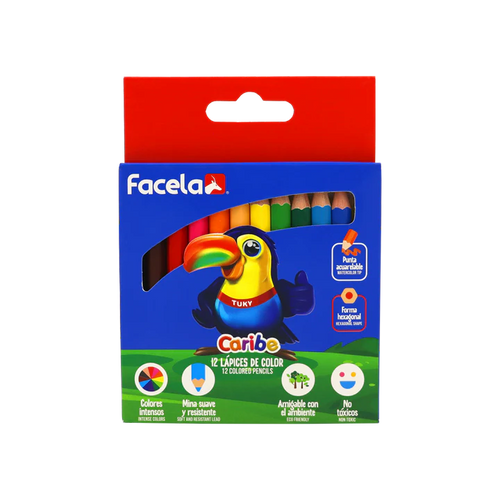 Lapiz de Color CORTO CARTON Facela