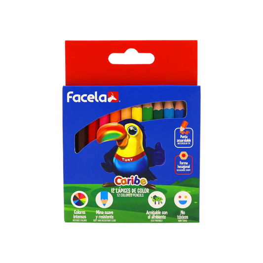 Lapiz de Color CORTO CARTON Facela