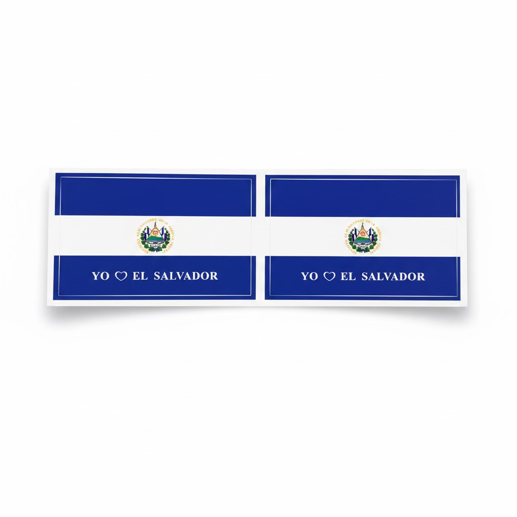 Sticker El Salvador 7x11 cm