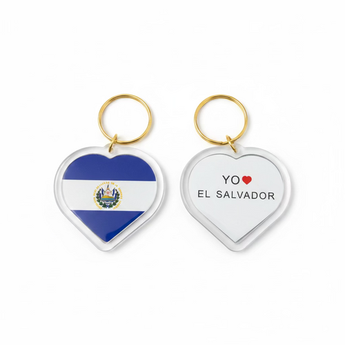Llavero El Salvador Corazon