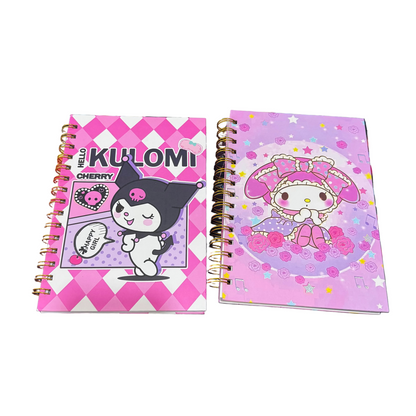 Cuaderno Pasta Doble  Kuromi 15x26cm