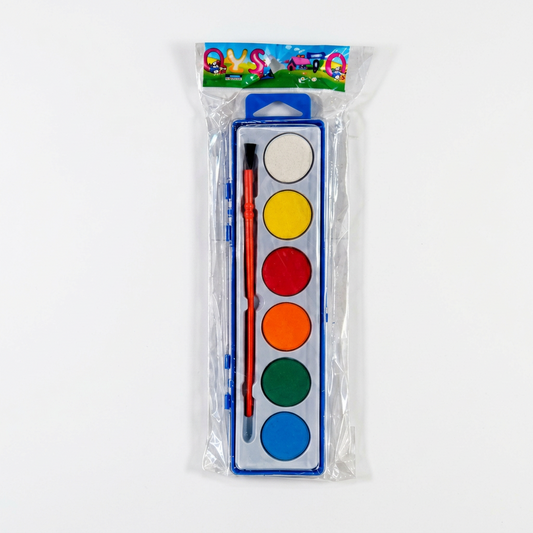 Acuarelas 6 Colores con Estuche y Pincel