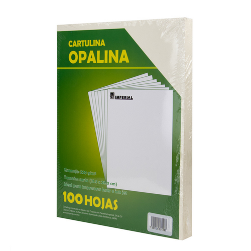 Hojas Opalina Diploma Carta Unidad