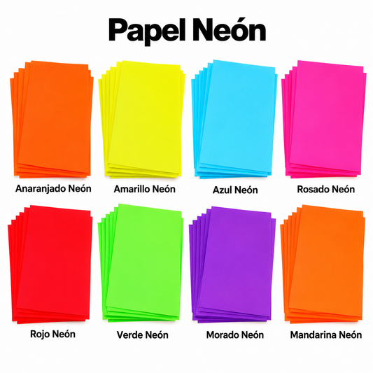 Papel Neon Pliegos