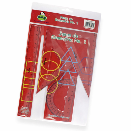 Estuche de Geometrica Plastico Noky 20cm