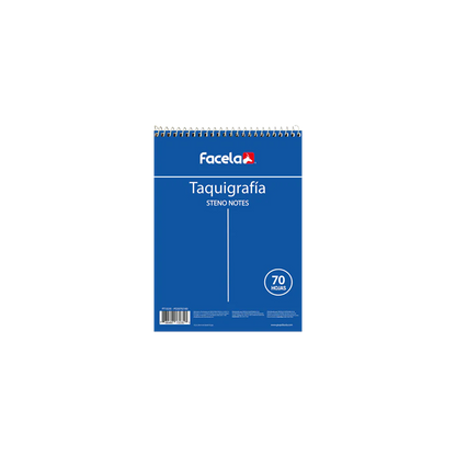 Libreta de taquigrafia Espiral Facela 70 Hojas