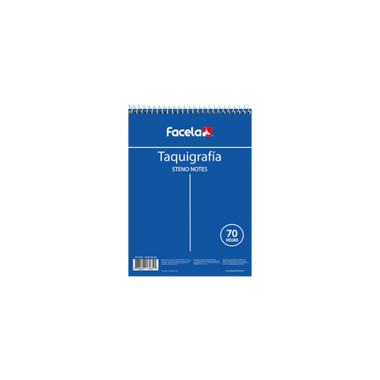Libreta de taquigrafia Espiral Facela 70 Hojas