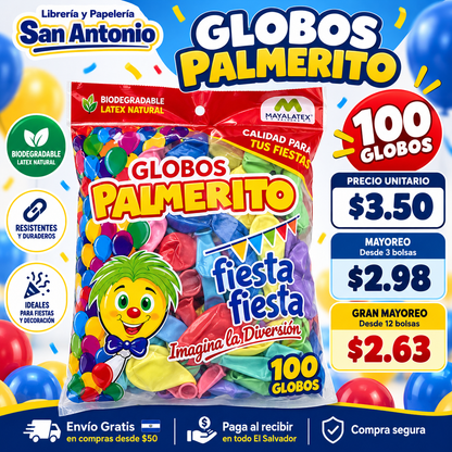 Globos Palmerito #9 (100 u)