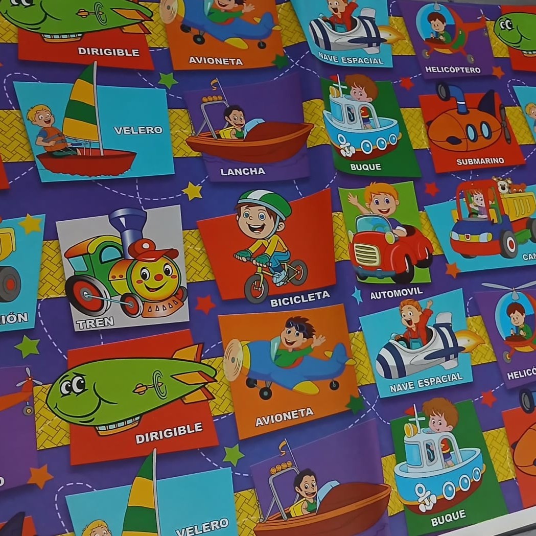 Pliego de Papel de Regalo Educativo y Recortes