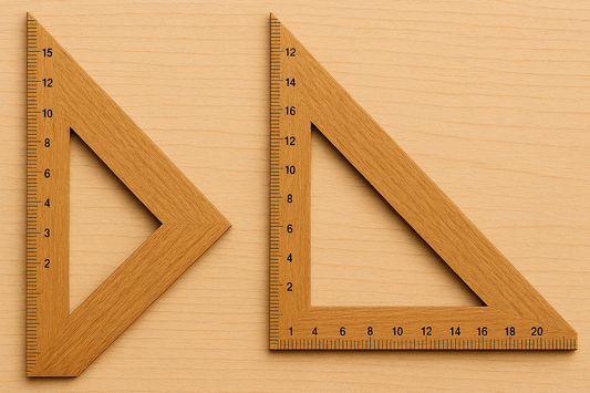 Set Escuadras de Madera