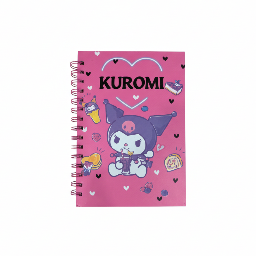 Cuaderno Pasta Doble  Kuromi 15x26cm