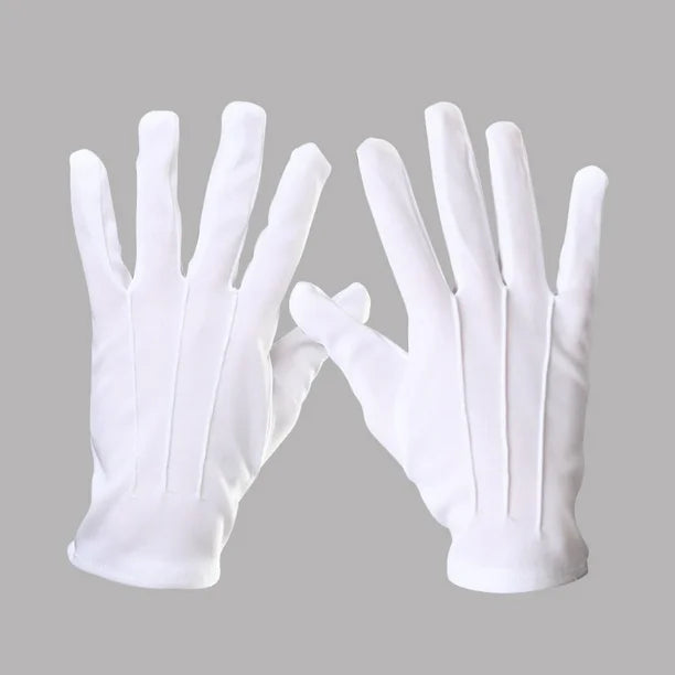 Guantes Blancos Par